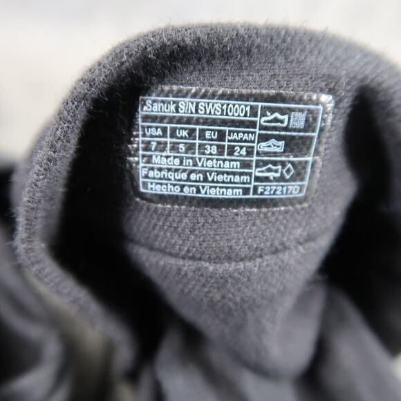 Sanuk Shoes Womens 7 Sandal Yoga Sling Comfort Active Flats Active Black Pull On - Picture 14 of 14